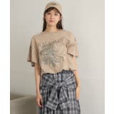 花プリント袖フリルTEE | RETRO GIRL | 詳細画像7