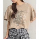 BEG0 | 花プリント袖フリルTEE | RETRO GIRL