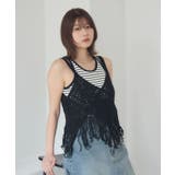 BLK1 | フリンジNTキャミ | RETRO GIRL