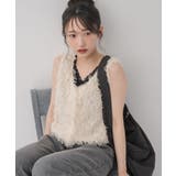 前釦フェザーベスト | RETRO GIRL | 詳細画像1