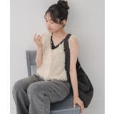 前釦フェザーベスト | RETRO GIRL | 詳細画像3