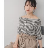 P/WHT | ワッフル2wayオフショルCT | RETRO GIRL