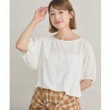 WHT2 | 裾バルーンビジューTEE | RETRO GIRL
