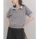 シャツ襟ドッキングニット | RETRO GIRL | 詳細画像1 
