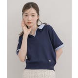 シャツ襟ドッキングニット | RETRO GIRL | 詳細画像17 