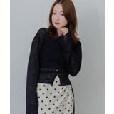 プレート付メランジカーディガン | RETRO GIRL | 詳細画像12