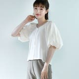 オフホワイト | ◎RETRO GIRL◎ 5分袖パフスリーブTee | RETRO GIRL