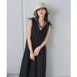 BLK1 | リボンギャザーノースリOP | RETRO GIRL