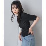 BLK1 | 5分袖ZIPカーデ | RETRO GIRL