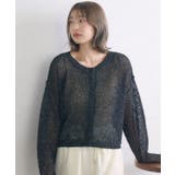 BLK1 | 2wayラメメッシュカーデ | RETRO GIRL