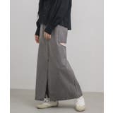BLK1 | スリットデザインデニムSK | RETRO GIRL
