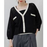 BLK1 | 【セットアイテム】金釦透かし編みニットセット | RETRO GIRL
