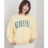 YEL0 | 発泡プリントトレーナー | RETRO GIRL