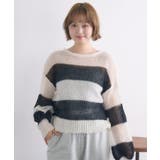 B/BLK | モヘアボーダーNT | RETRO GIRL