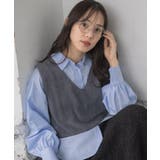 シャギーベストSETシャツ | RETRO GIRL | 詳細画像2 