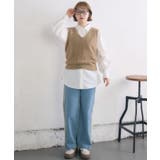 シャギーベストSETシャツ | RETRO GIRL | 詳細画像20 