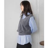 シャギーベストSETシャツ | RETRO GIRL | 詳細画像9 