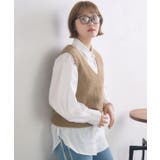 BEG0 | シャギーベストSETシャツ | RETRO GIRL