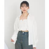 WHT2 | ギャザーキャミsetシャツ | RETRO GIRL