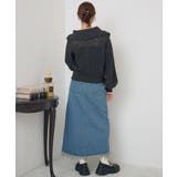 スカシ柄スキッパーニット | RETRO GIRL | 詳細画像13 