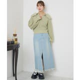 スカシ柄スキッパーニット | RETRO GIRL | 詳細画像18 