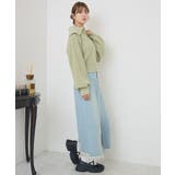 スカシ柄スキッパーニット | RETRO GIRL | 詳細画像19 