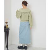 スカシ柄スキッパーニット | RETRO GIRL | 詳細画像21 