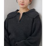 スカシ柄スキッパーニット | RETRO GIRL | 詳細画像26 