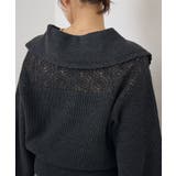 スカシ柄スキッパーニット | RETRO GIRL | 詳細画像28 