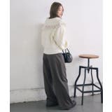 スカシ柄スキッパーニット | RETRO GIRL | 詳細画像5 