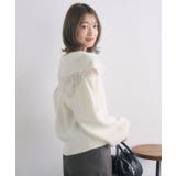 スカシ柄スキッパーニット | RETRO GIRL | 詳細画像7 