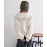 スカシ柄スキッパーニット | RETRO GIRL | 詳細画像9 