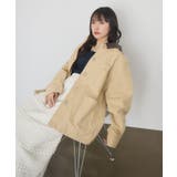 Fレザー襟カバーオール | RETRO GIRL | 詳細画像2 