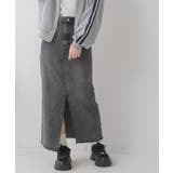 BLK1 | フリンジデニムSK | RETRO GIRL