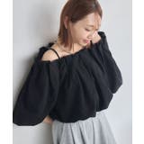 BLK1 | 【WEB限定カラー追加】バルーンオフショルBL | RETRO GIRL