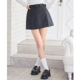 BLK1 | ベルト付プリーツスカート | RETRO GIRL
