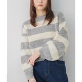 GRY0 | モヘアタッチボーダーNT | RETRO GIRL