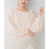 PNK0 | レース付ワンショルトレーナー | RETRO GIRL