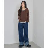 Fレイヤードクルーネックカーデ | RETRO GIRL | 詳細画像24 