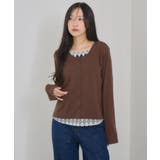 Fレイヤードクルーネックカーデ | RETRO GIRL | 詳細画像28 