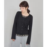 Fレイヤードクルーネックカーデ | RETRO GIRL | 詳細画像9 