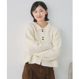 ダブルボタン襟付きカーデ | RETRO GIRL | 詳細画像17 