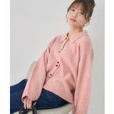 ダブルボタン襟付きカーデ | RETRO GIRL | 詳細画像23 