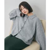 ダブルボタン襟付きカーデ | RETRO GIRL | 詳細画像3 