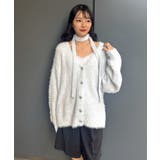 タイ付きシャギーカーデ | RETRO GIRL | 詳細画像10 