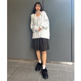 タイ付きシャギーカーデ | RETRO GIRL | 詳細画像2 