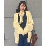 タイ付きシャギーカーデ | RETRO GIRL | 詳細画像25 