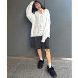 タイ付きシャギーカーデ | RETRO GIRL | 詳細画像3 