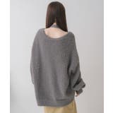 タイ付きシャギーカーデ | RETRO GIRL | 詳細画像36 