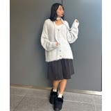 タイ付きシャギーカーデ | RETRO GIRL | 詳細画像4 